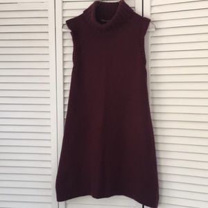 525 America sleeveless Turtleneck Dress Sweater